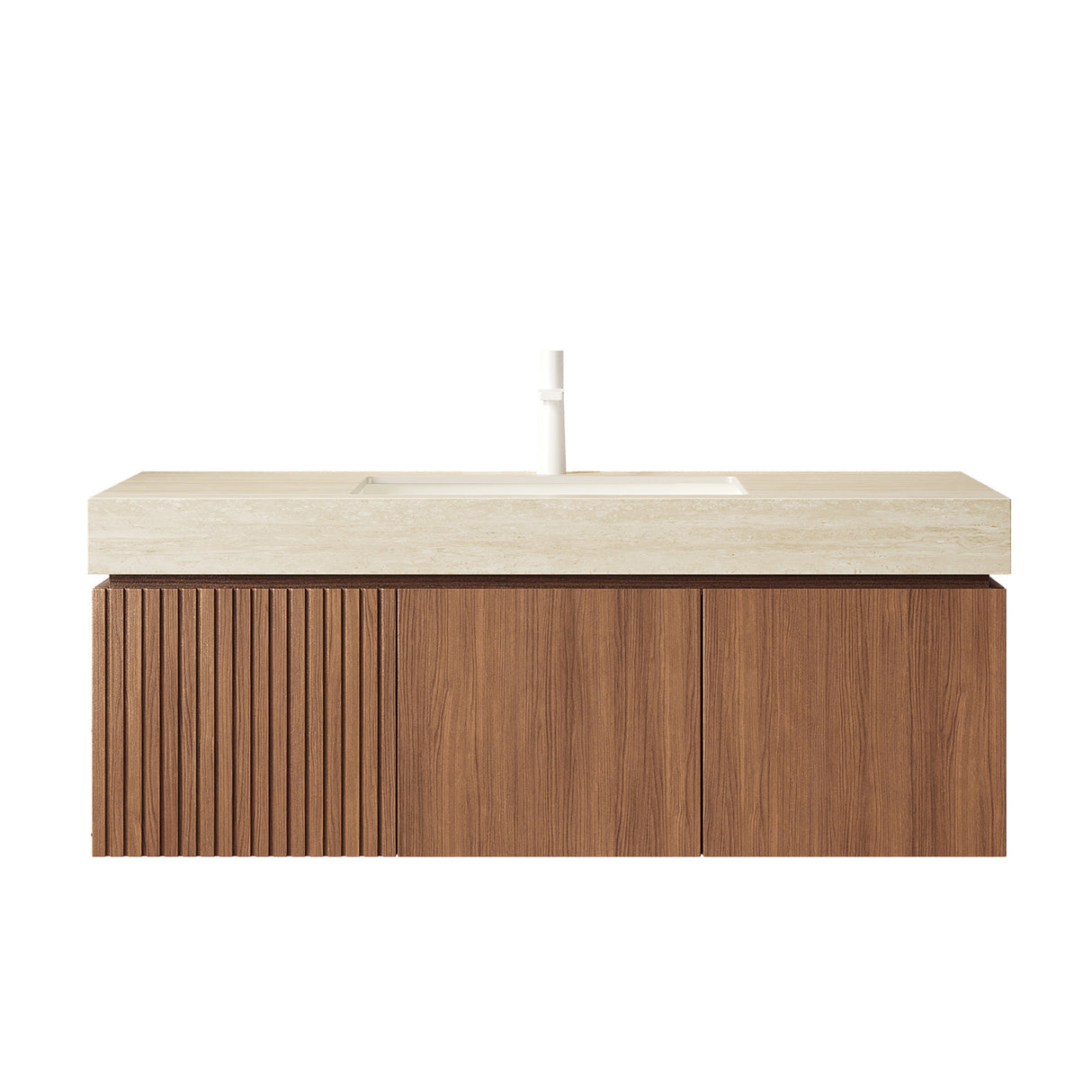 Floating Plywood Vanity Storage Cabinet | OROA