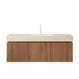 Floating Plywood Vanity Storage Cabinet | OROA