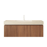 Floating Plywood Vanity Storage Cabinet | OROA