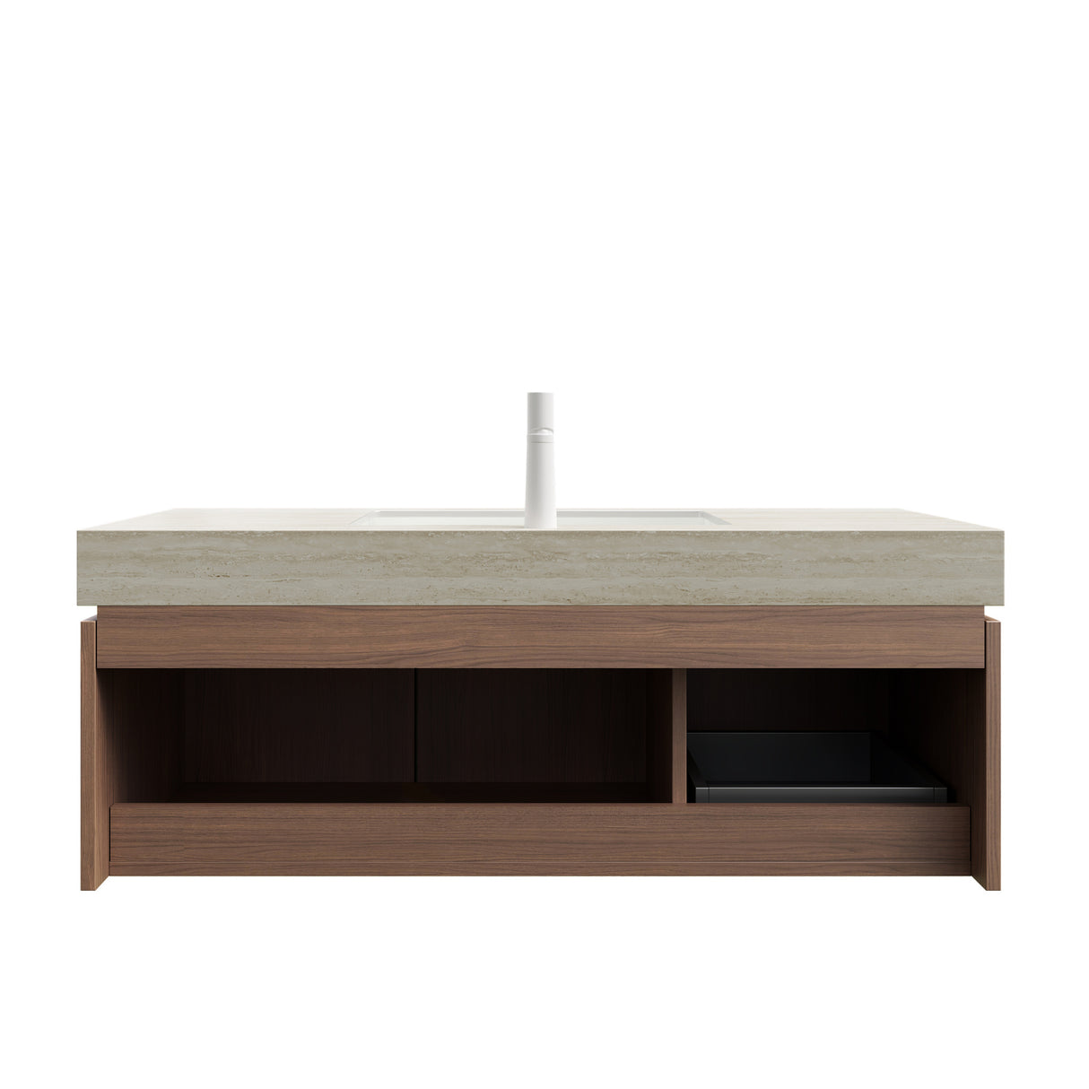 Floating Plywood Vanity Storage Cabinet | OROA