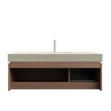 Floating Plywood Vanity Storage Cabinet | OROA