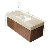 Floating Plywood Vanity Storage Cabinet | OROA