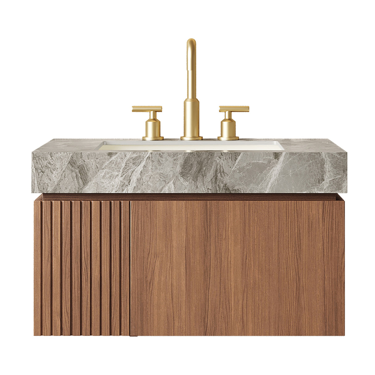 Modern European furniture - Light Gray Bathroom Vanity Sink - www.oroa.com