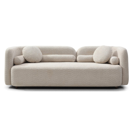 Modern European furniture - Luxury Modern Light Beige Boucle Sofa - www.oroa.com
