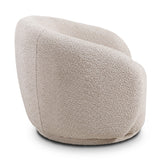 Boucle Upholstered Swivel Chair | OROA