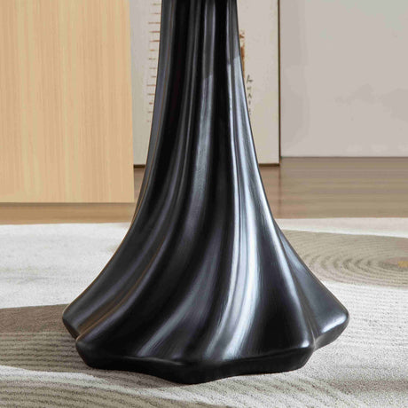 Black Sculptural Petal Dining Table | OROA