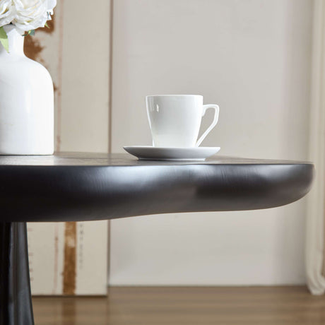 Black Sculptural Petal Dining Table | OROA