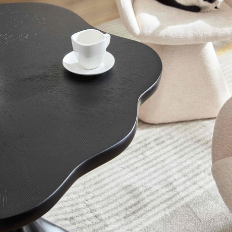 Black Sculptural Petal Dining Table | OROA