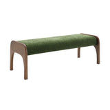 Modern European furniture - Modern Green Upholstered Long Bench - www.oroa.com