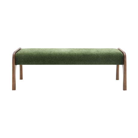 Modern European furniture - Modern Green Upholstered Long Bench - www.oroa.com