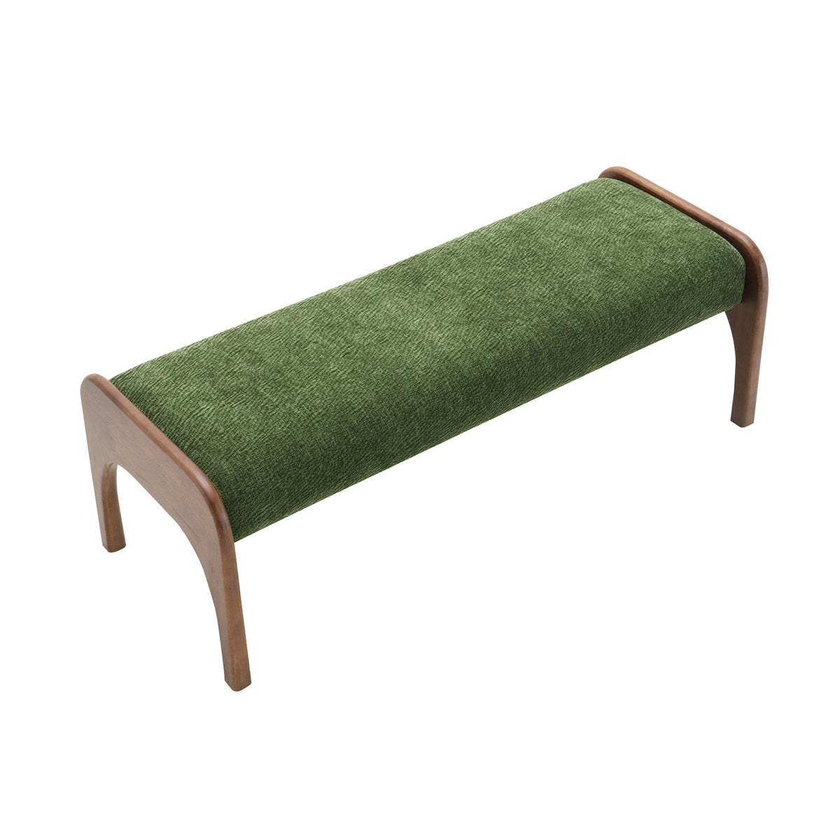 Modern European furniture - Modern Green Upholstered Long Bench - www.oroa.com