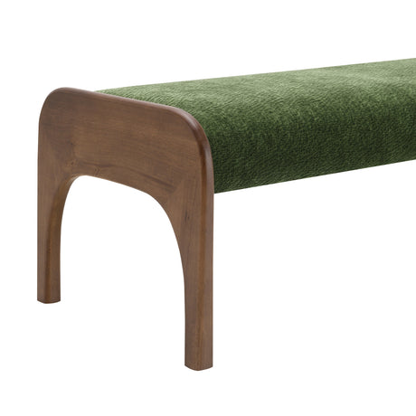Modern European furniture - Modern Green Upholstered Long Bench - www.oroa.com