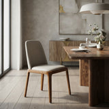 Leather Upholstered Dining Chairs (2) | OROA