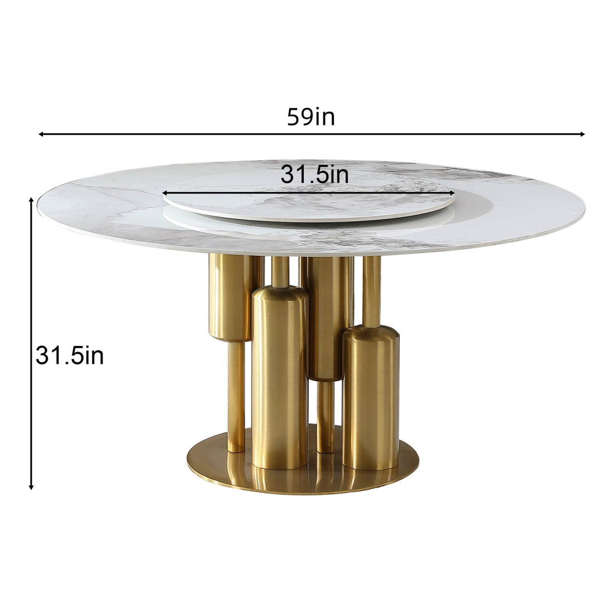 Modern Marble Dining Table | OROA