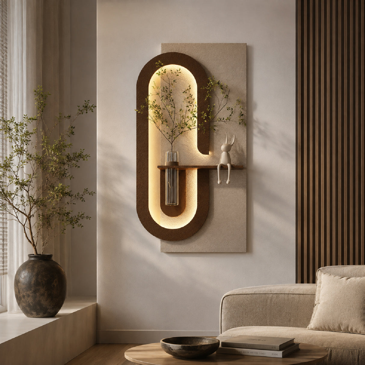 3D Botanical Wall Decor with LED Lighting | OROA