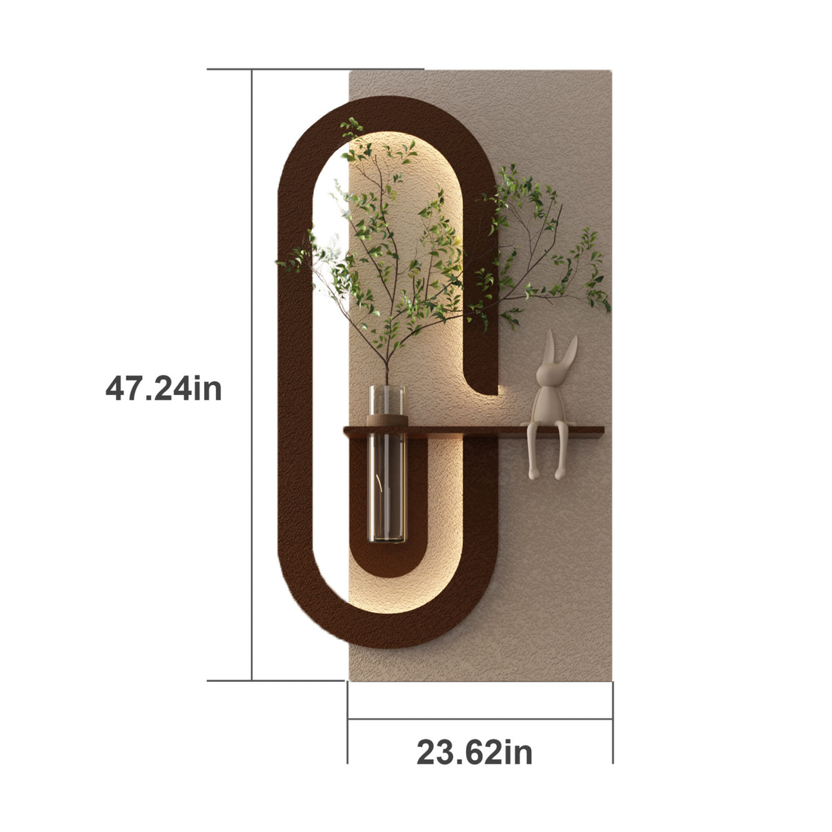 3D Botanical Wall Decor with LED Lighting | OROA