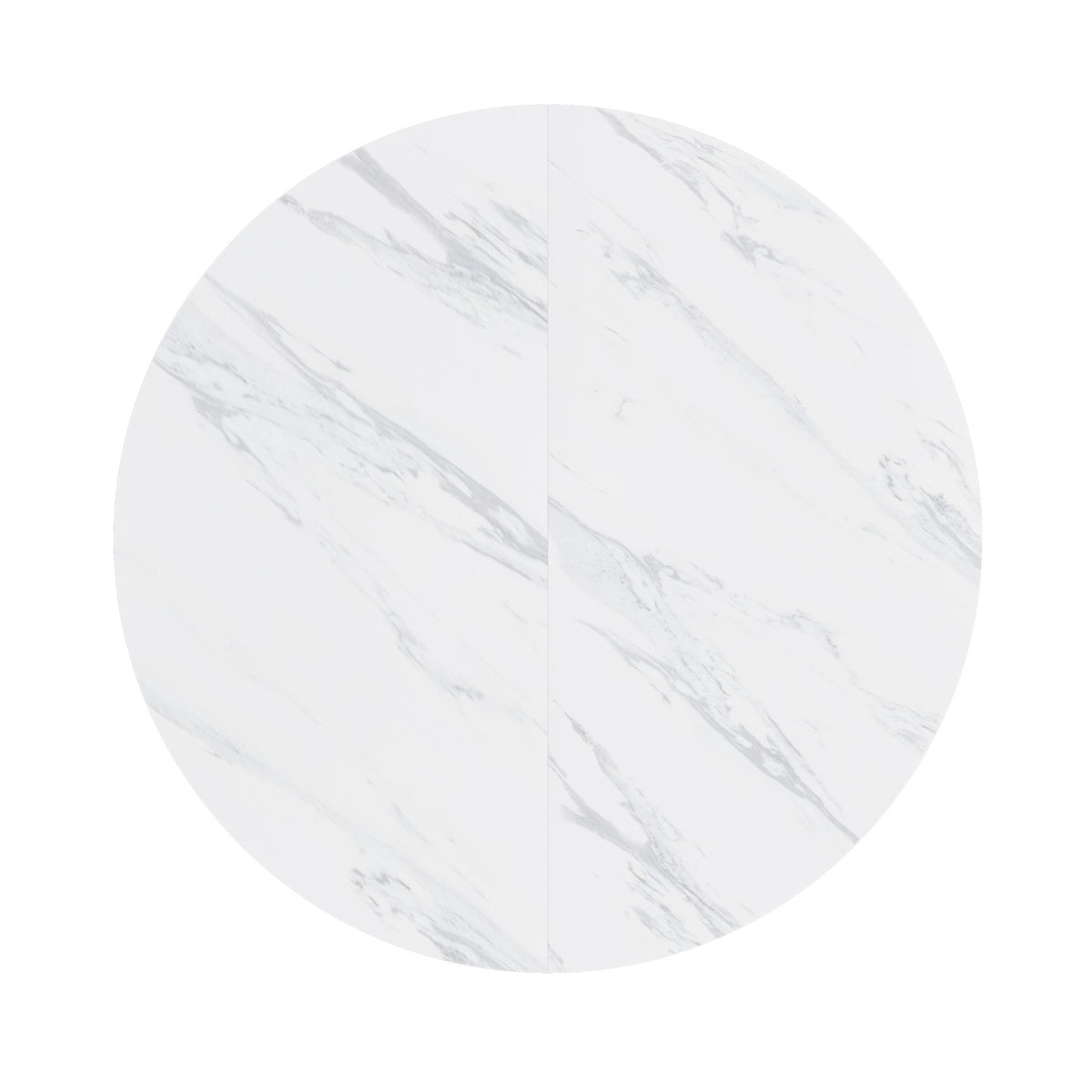 Modern European furniture - Round White Marble Dining Table - www.oroa.com