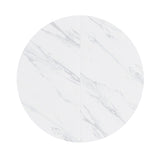 Modern European furniture - Round White Marble Dining Table - www.oroa.com