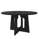 Spiced Black Round Dining Table | OROA