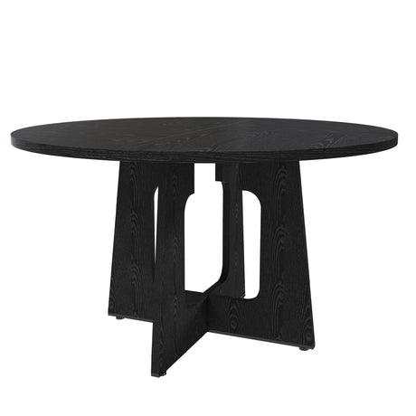 Modern European furniture - Spiced Black Round Dining Table - www.oroa.com