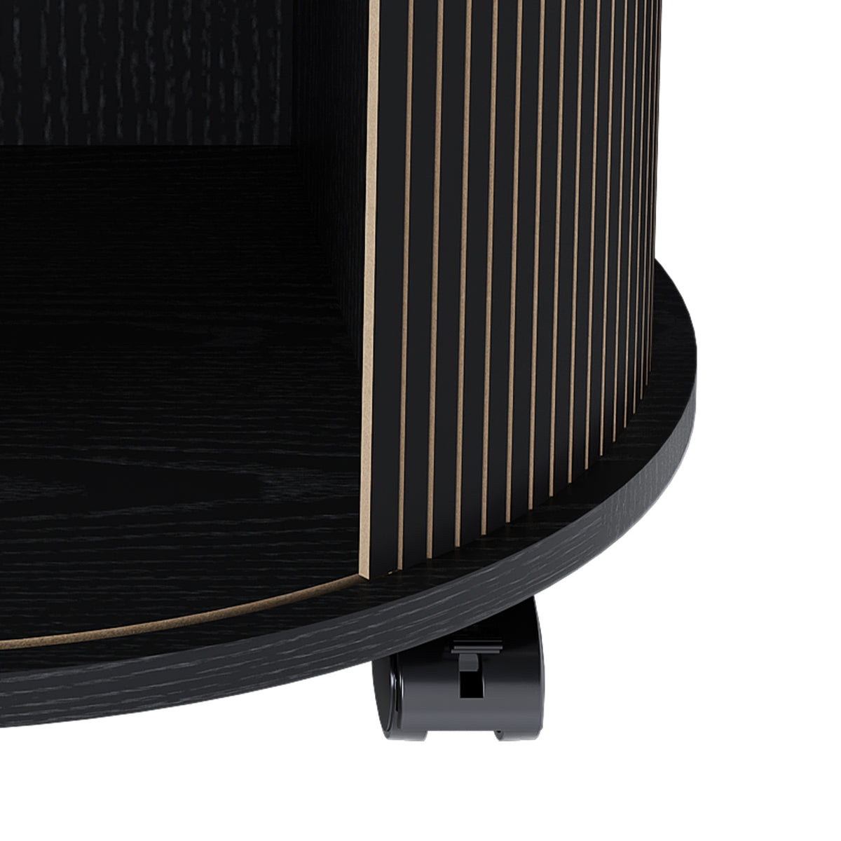 Modern Cylinder Nightstand with Charging Station | OROA