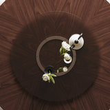 Modern European furniture - Wabi-Sabi Walnut Round Dining Table - www.oroa.com