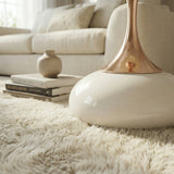 White Metal Side Table | OROA