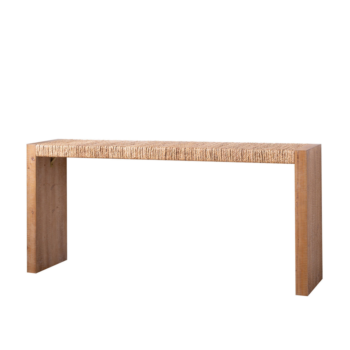 Modern European furniture - 69" Handwoven Natural Seagrass Console Table - www.oroa.com