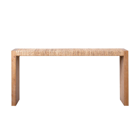 Modern European furniture - 69" Handwoven Natural Seagrass Console Table - www.oroa.com
