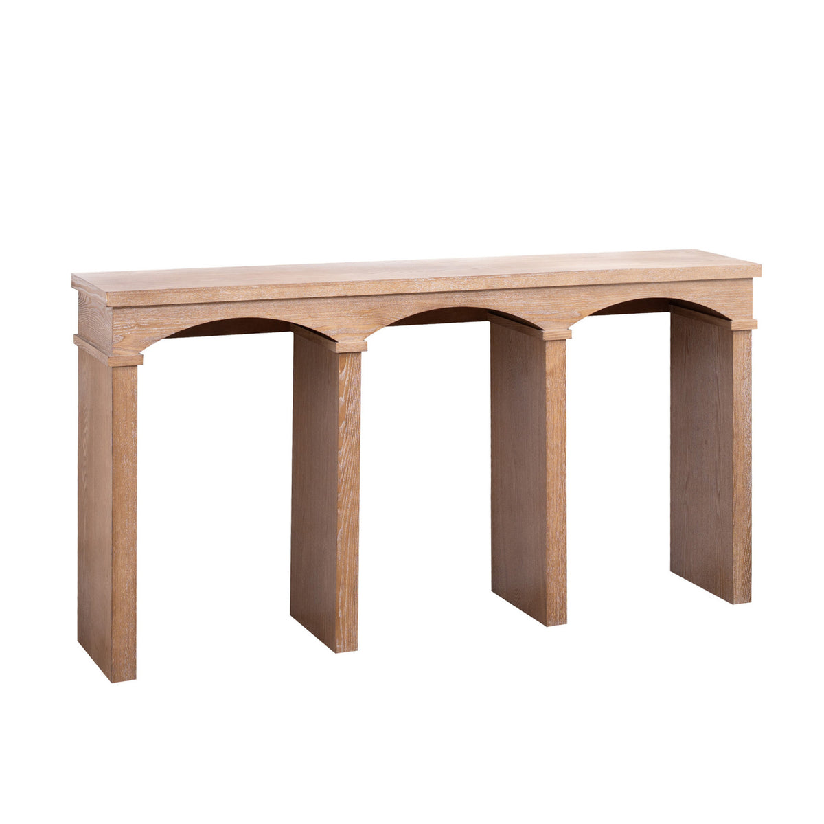 Modern European furniture - Natural Wood Archway Console Table - www.oroa.com