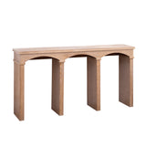 Modern European furniture - Natural Wood Archway Console Table - www.oroa.com