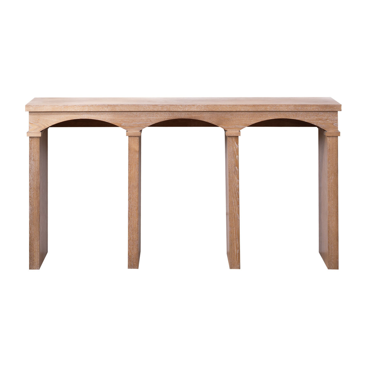 Modern European furniture - Natural Wood Archway Console Table - www.oroa.com