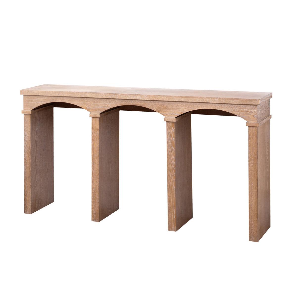 Modern European furniture - Natural Wood Archway Console Table - www.oroa.com