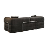 Modern European furniture - Black Corduroy Convertible Floor Sofa Bed - www.oroa.com