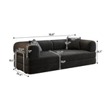 Modern European furniture - Black Corduroy Convertible Floor Sofa Bed - www.oroa.com