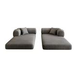 Gray Fabric Convertible Sofa Bed | OROA