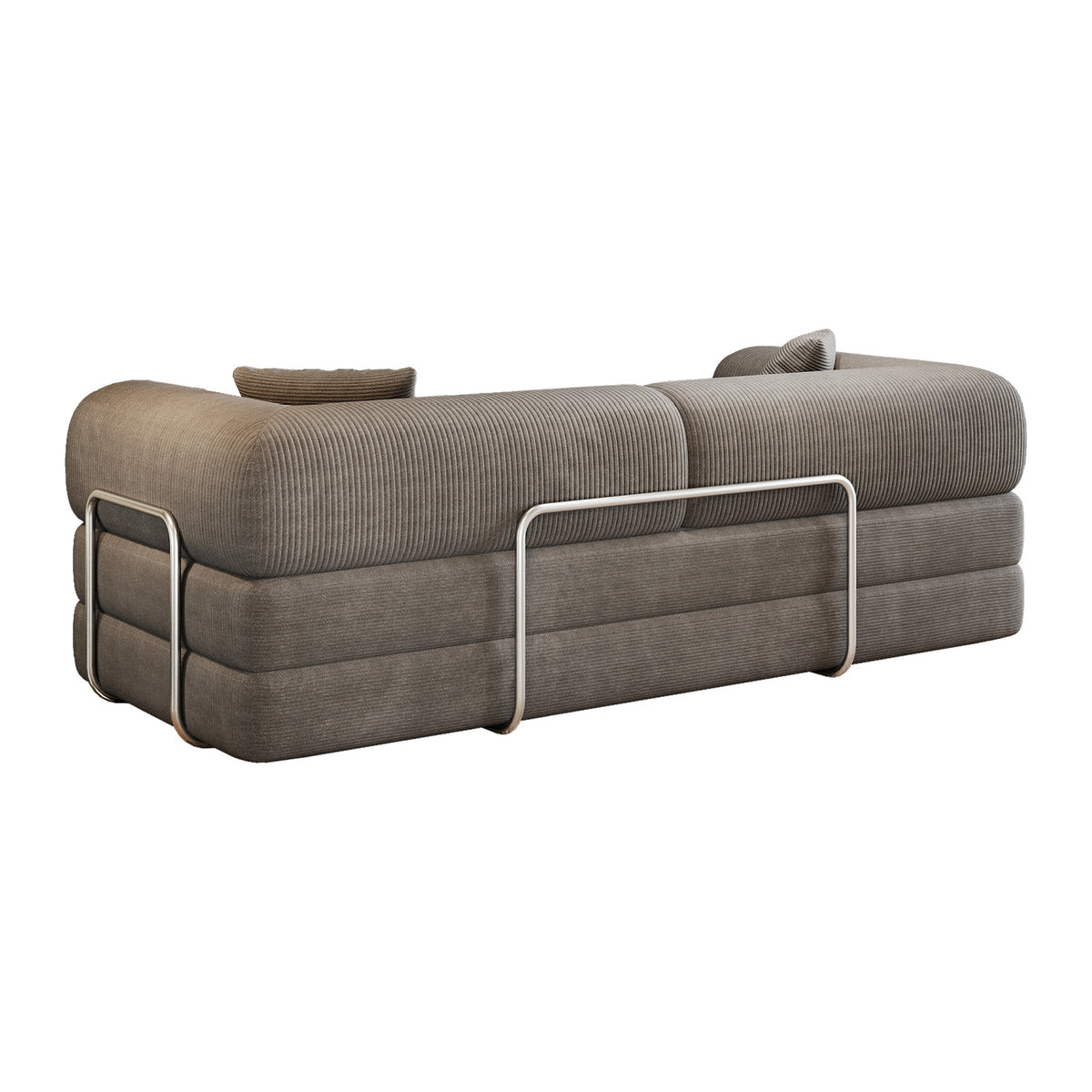 Gray Fabric Convertible Sofa Bed | OROA