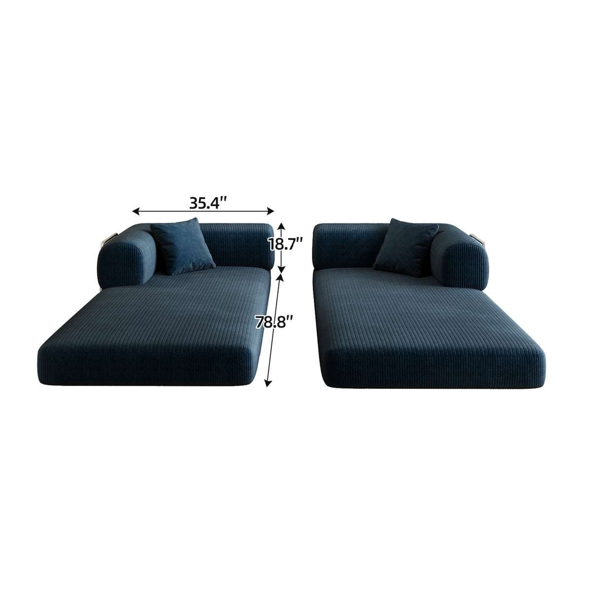 Corduroy Upholstered Sofa Bed | OROA