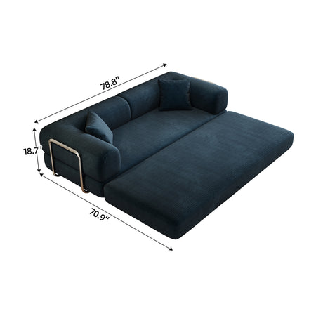 Corduroy Upholstered Sofa Bed - OROA - view 10