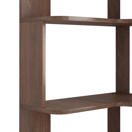 6 Tier L-Shaped Corner Bookshelf | OROA