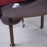 Walnut Oak Veneer Rotatable Swivel Coffee Table | OROA
