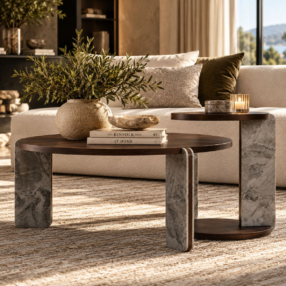 Stone Base Coffee Tables (2) | OROA