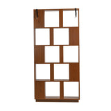 Modern European furniture - 5-Tier Brown Oak Bookcase - www.oroa.com