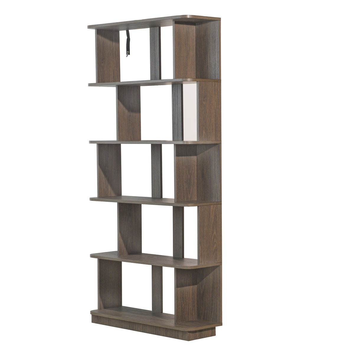 Modern European furniture - 5-Tier Dark Brown Oak Bookcase - www.oroa.com
