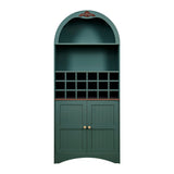 Arched Wood Wine Storage Cabinet | OROA