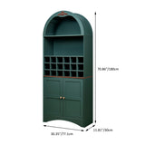 Arched Wood Wine Storage Cabinet | OROA