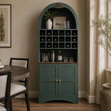 Arched Wood Wine Storage Cabinet | OROA