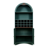 Arched Wood Wine Storage Cabinet | OROA