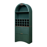 Arched Wood Wine Storage Cabinet | OROA