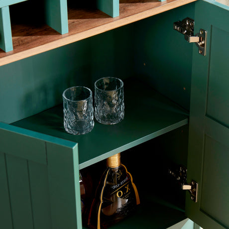 Arched Wood Wine Storage Cabinet | OROA
